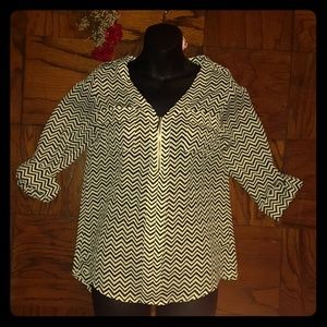 NWT Black&White Blouse